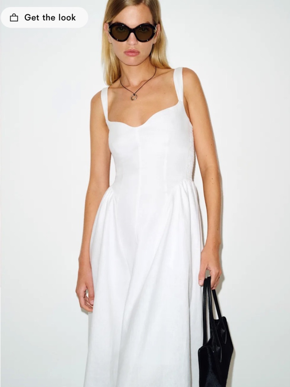 Reformation Birdie Linen Dress - Size 2 - Sold Out Online - Picture 2 of 8